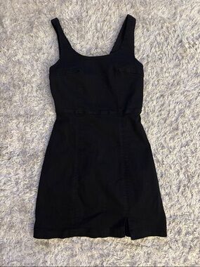 Black Denim Mini Dress